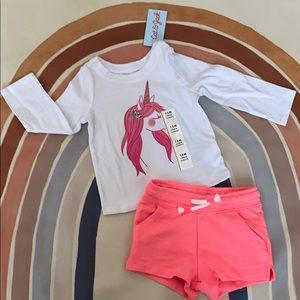 Long sleeve shirt with shorts